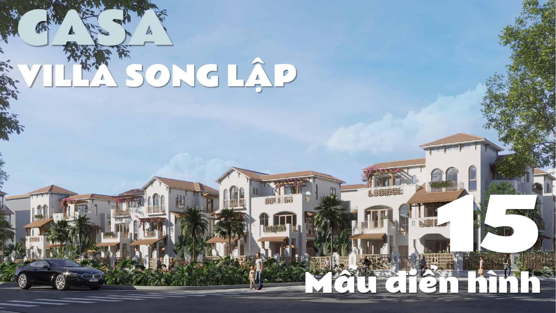 Phối cảnh mẫu nhà biệt thự Casa Song Lập tại Blanca City với kiến trúc Fusão độc đáo.
