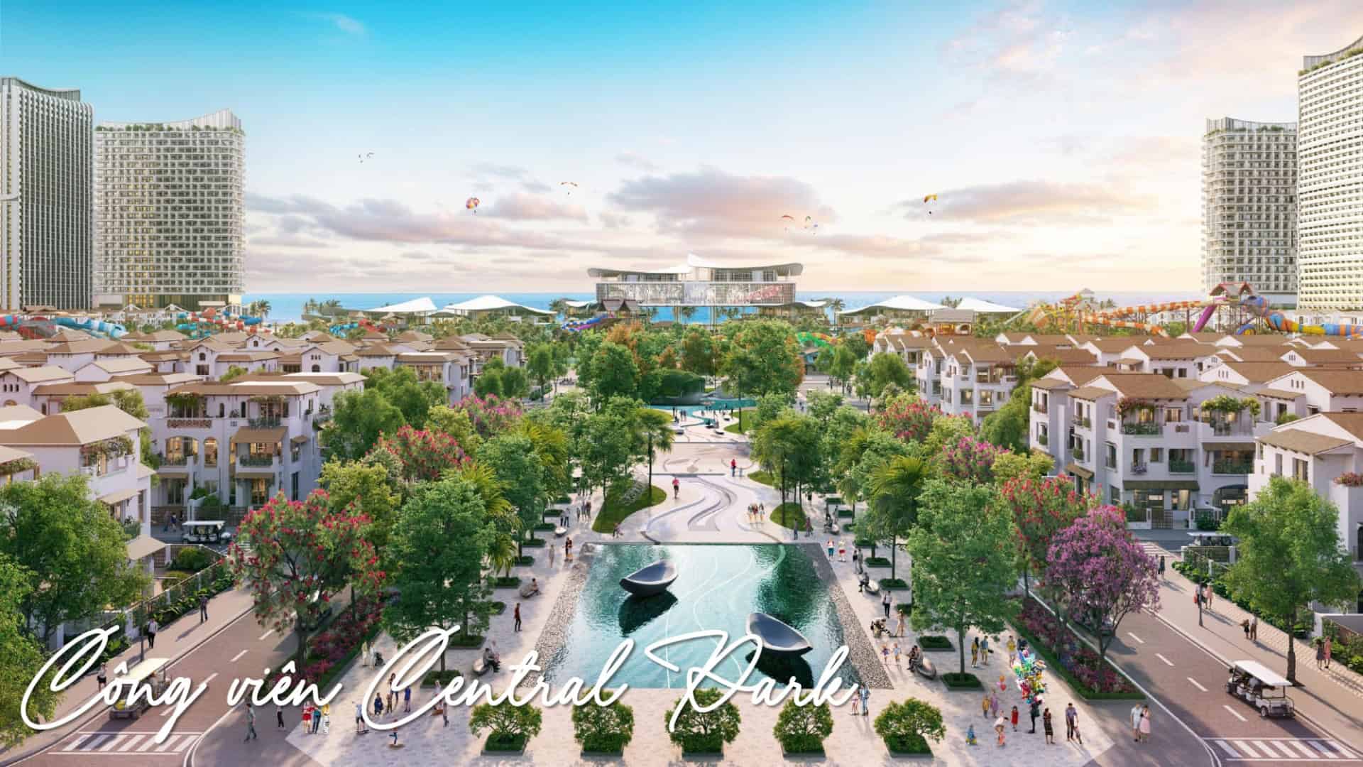 Hình ảnh tổng quan về các tiện ích nội khu tại biệt thự Casa Song Lập.