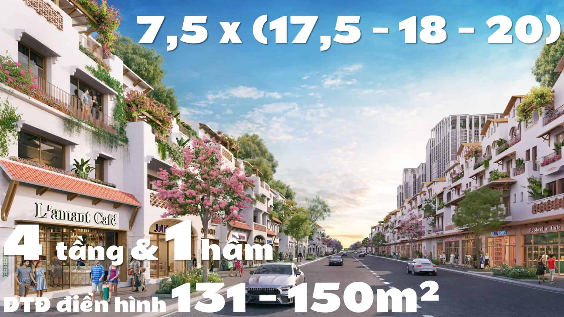 Bài toán dòng tiền Casa Townhouse Phối cảnh tổng thể quy hoạch diện tích nhà phố thương mại Casa Townhouse Blanca City