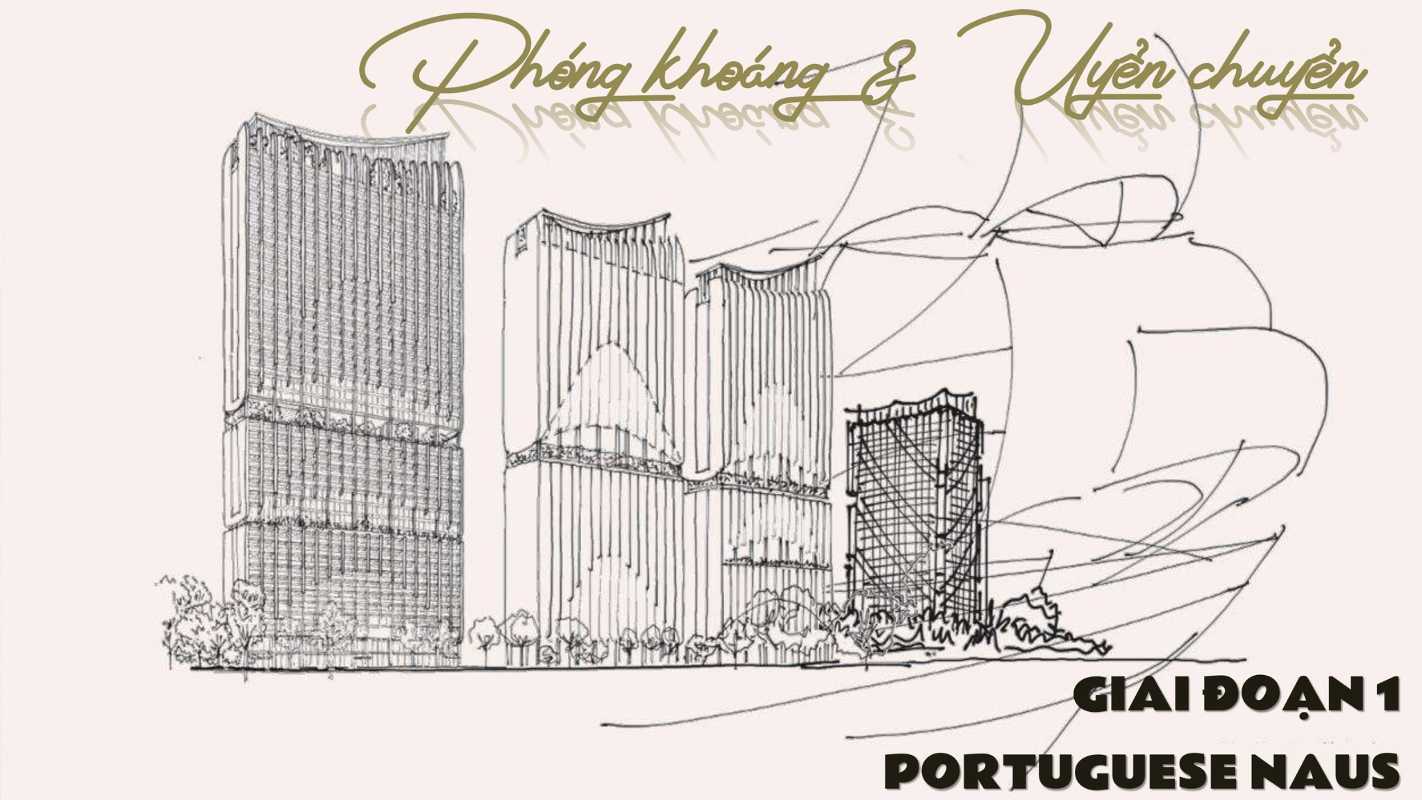 Kiến trúc tòa B1-B2-B3 Blanca City lấy cảm hứng từ cánh buồm Portuguese Naus.