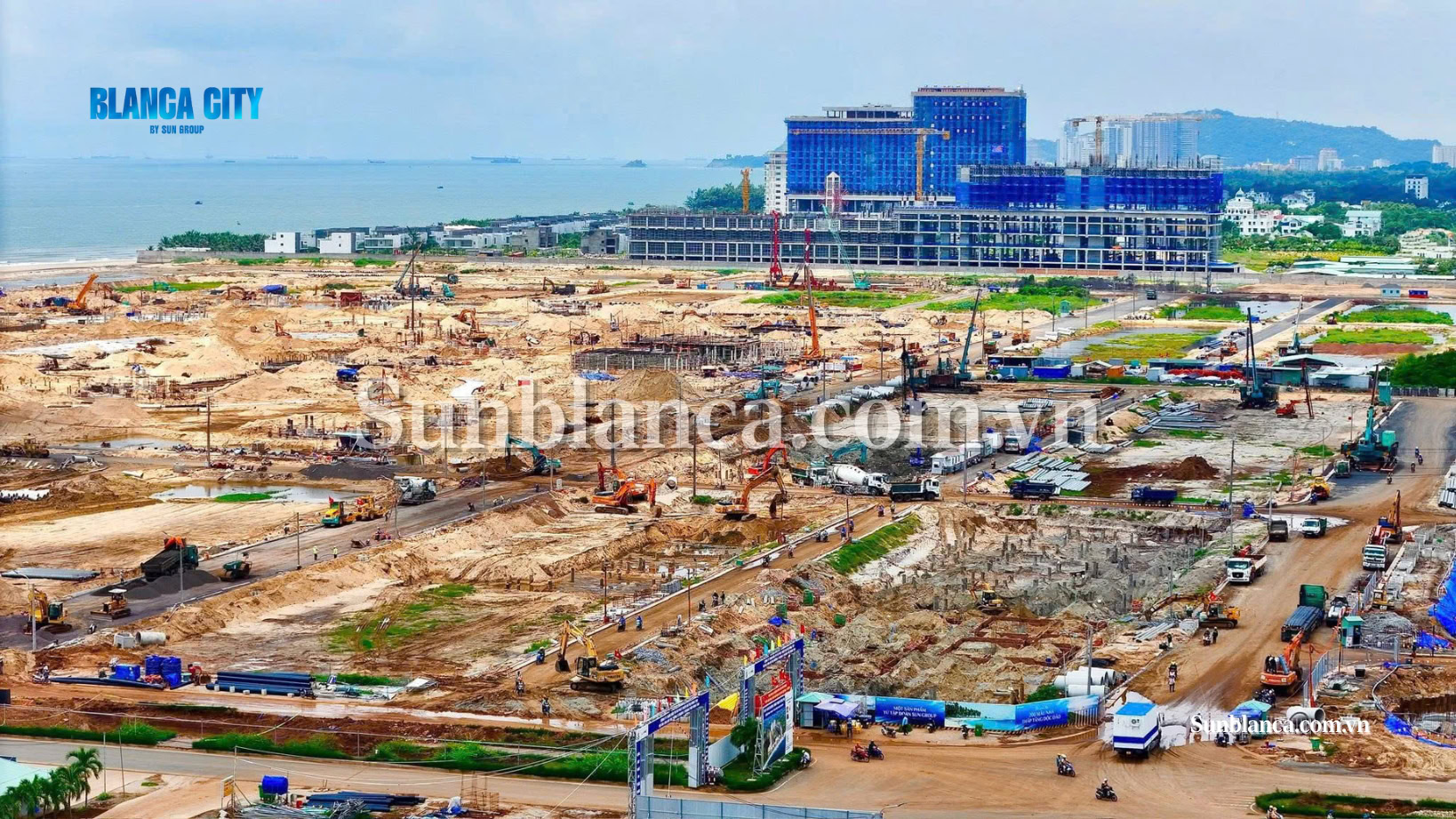 Toàn cảnh tiến độ dự án Blanca City Vũng Tàu cập nhật tháng 9/2025.