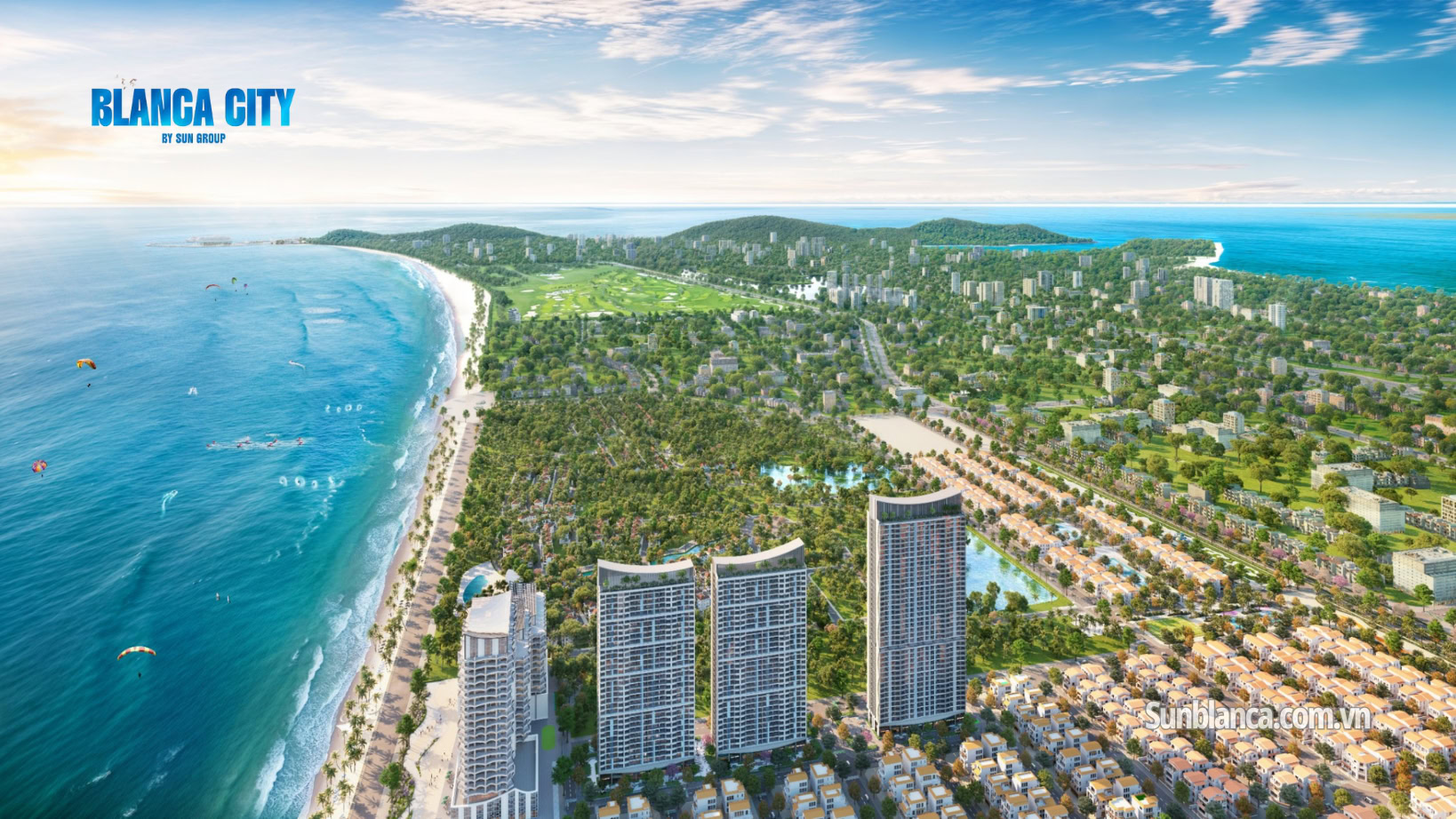 Phối cảnh sự kiện ra mắt toà tháp Blanca 6-7 tại dự án Blanca City Vũng Tàu.