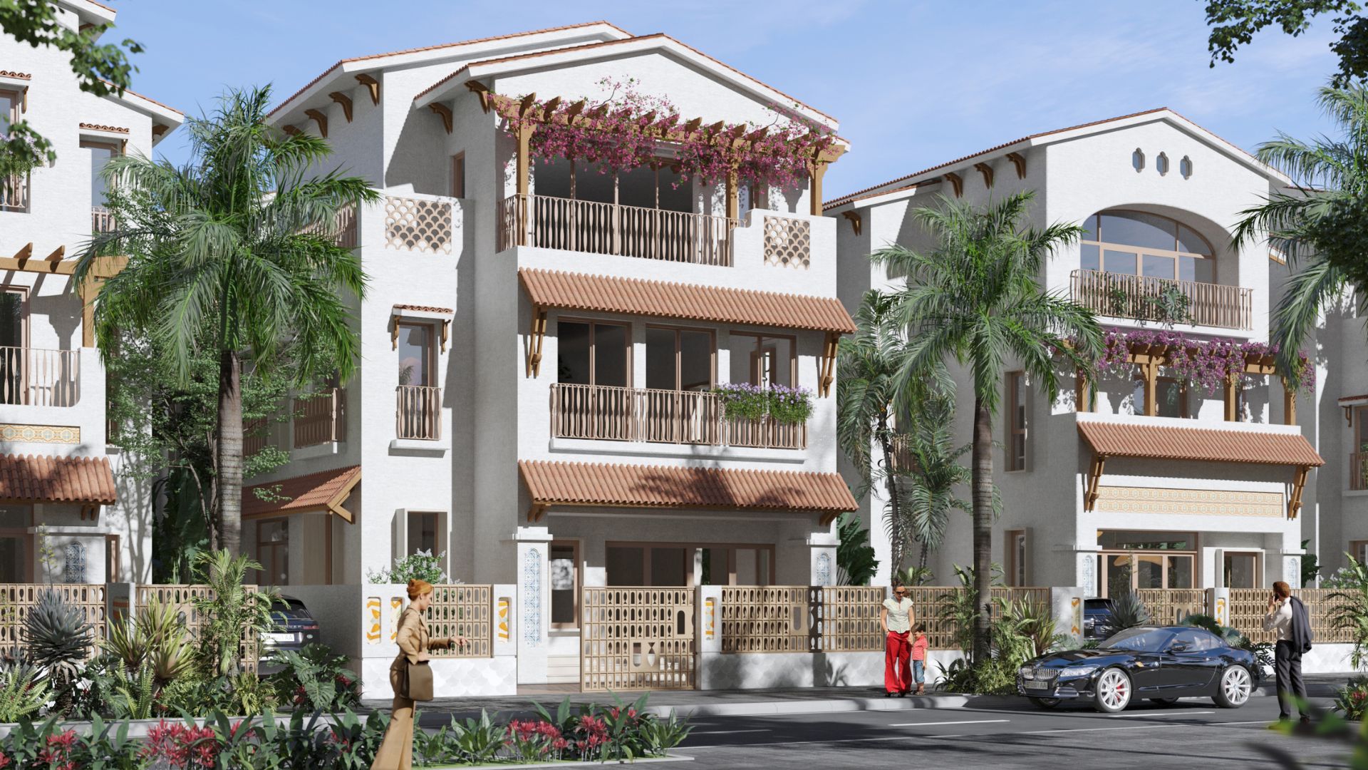 Biệt thự đơn lập Casa Villa Blanca City phong cách Địa Trung Hải