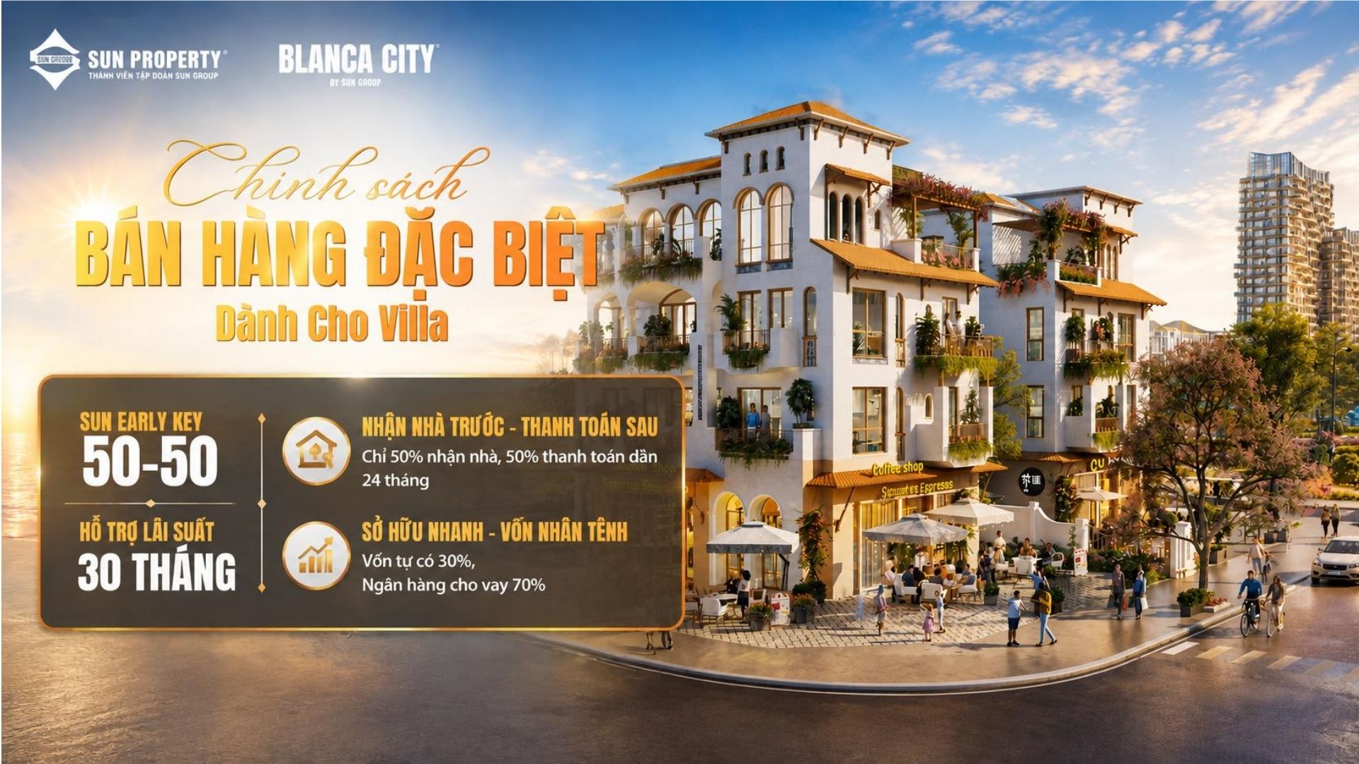 Chính sách ưu đãi Casa Villa Chính sách ưu đãi và phương án tài chính biệt thự Casa Villa Blanca City